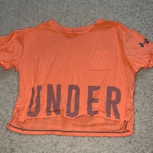 Orange Under Armour Crop Top